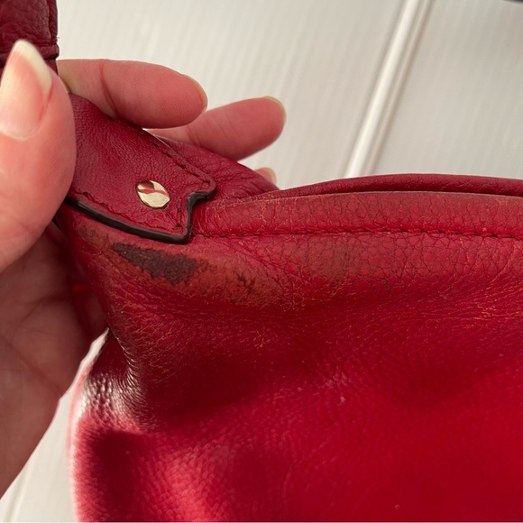 Kate Spade Red Starla Grant Park Pebble Leather Crossbody Purse - Picture 7 of 14